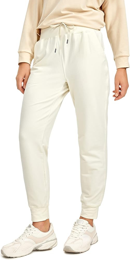 CRZ YOGA Womens Sweatpants - Lightweight Cotton Joggers with Pockets High Waisted Super Soft Work... | Amazon (US)