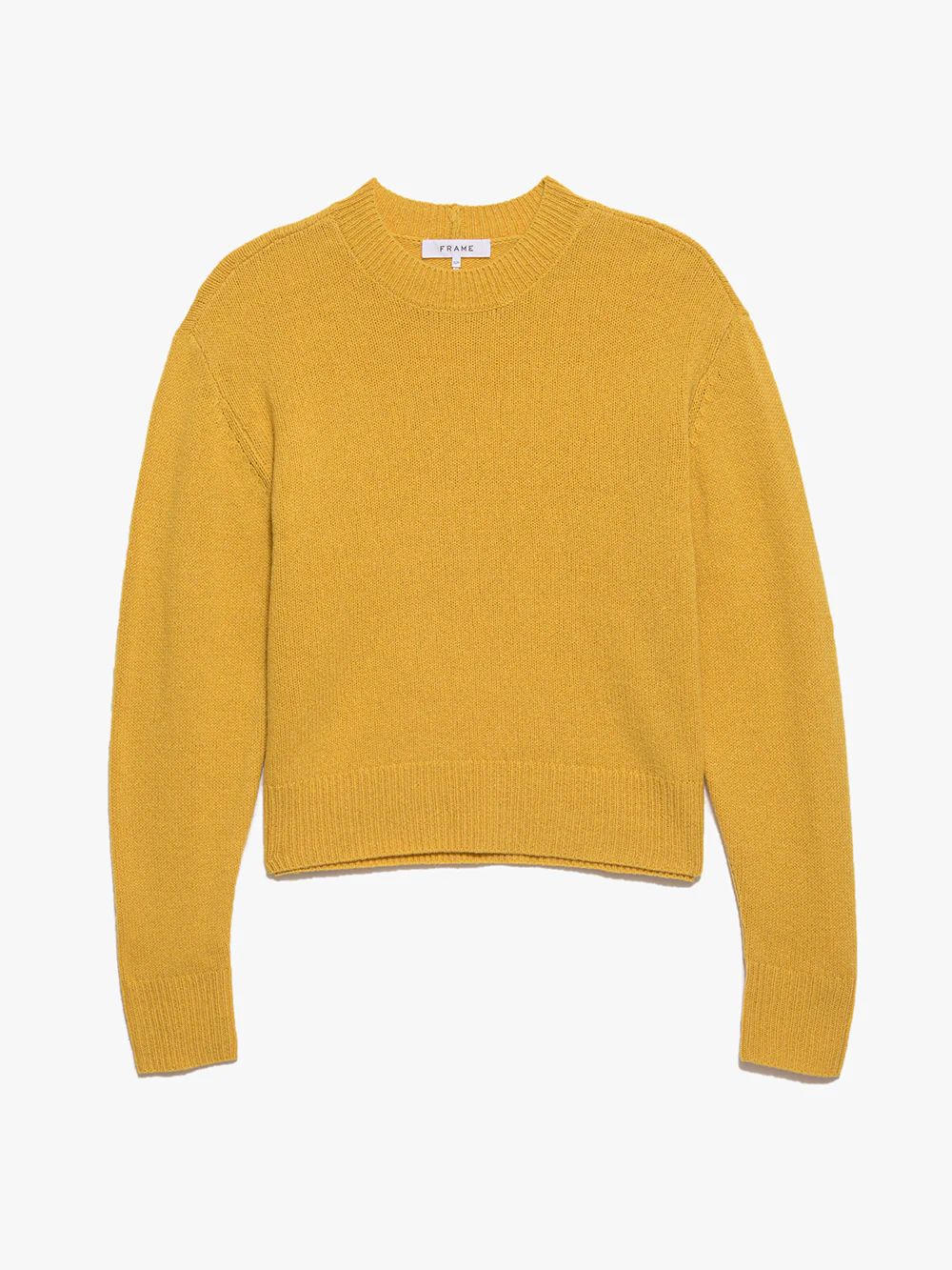 Cashmere Crewneck Sweater -- Yellow | Frame Denim