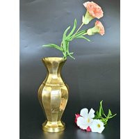 Vintage - Solid Brass- Vase Beautiful, Simple & Elegant Made in India 8.5"" Tall | Etsy (US)