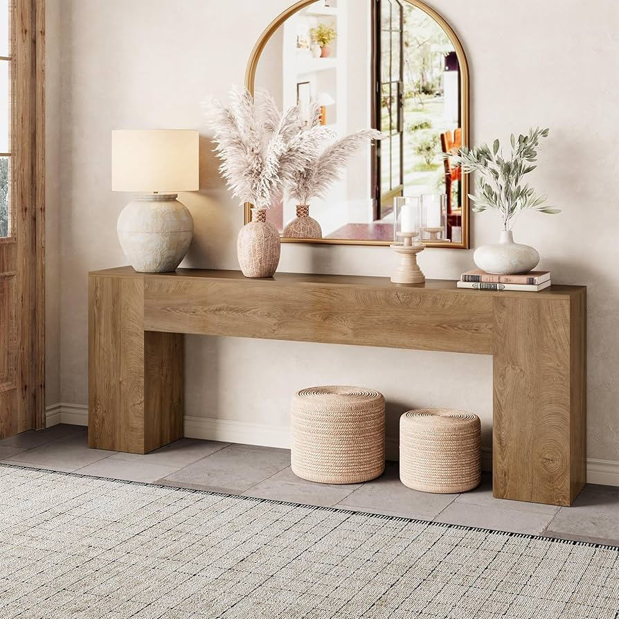 Epecoya 86-Inch Extra Long Console Table for Entryway, Wooden Behind Couch Table Narrow, Farmhous... | Amazon (US)