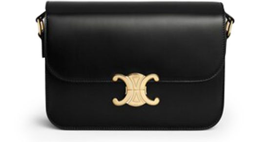 Medium Triomphe bag in shiny calfskin - CELINE | 24S US