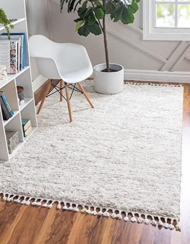 Unique Loom Hygge Shag Collection Modern Moroccan Inspired, Plush & Cozy Area Rug, 9' 0 x 12' 0 Rect | Amazon (US)