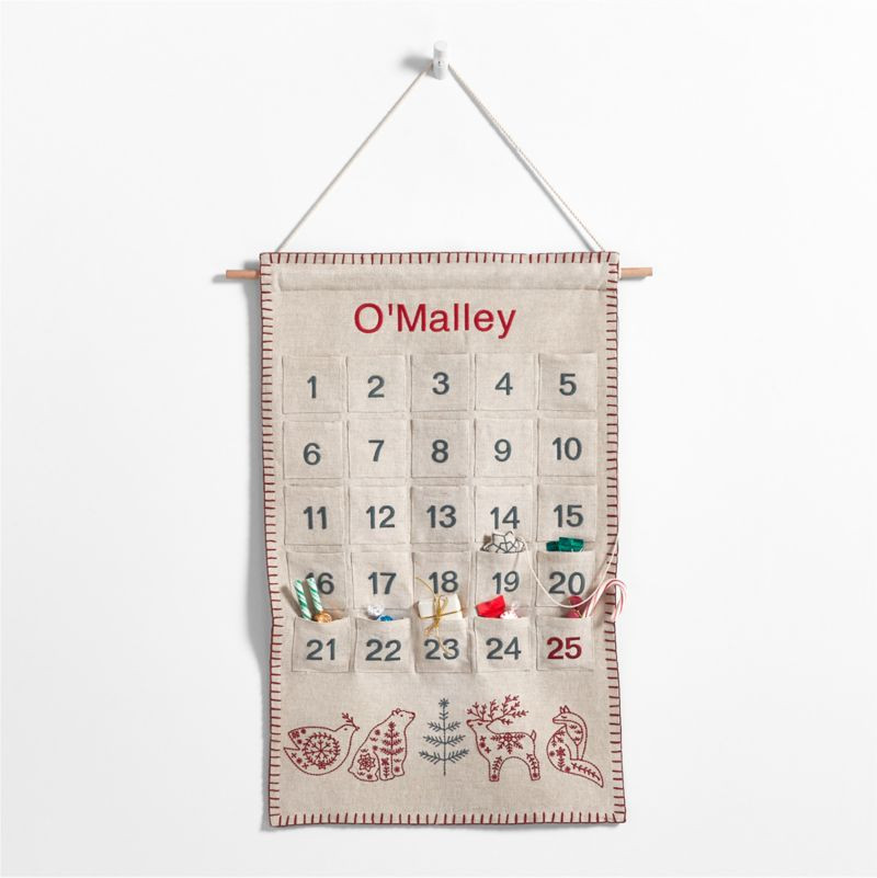 Scandi Heritage Linen Kids Advent Calendar + Reviews | Crate & Kids | Crate & Barrel