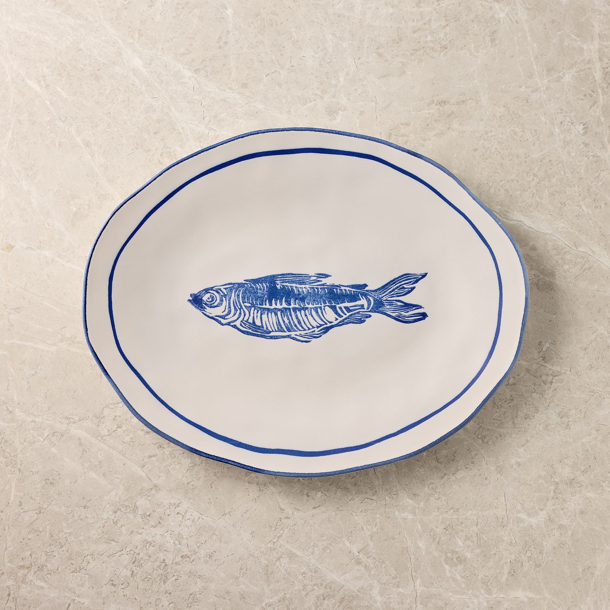 Russ & Daughters Ceramic Fish Serving Platter | West Elm (US)
