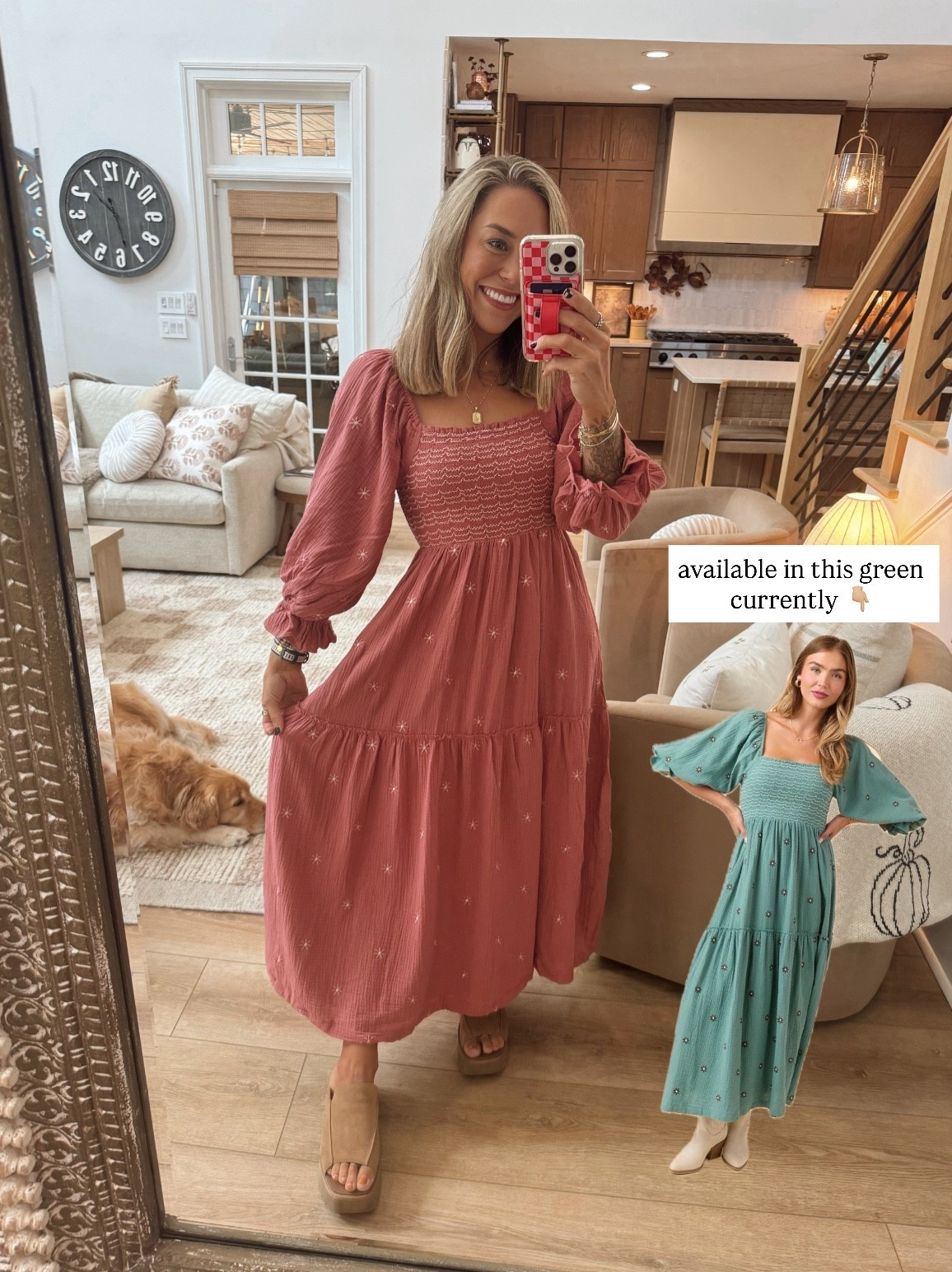 Some new arrivals for Fall from Pink Lily ✨🍂 my code HOLLEY saves you 30% off site-wide (excluding doorbusters / sale items) this week! 🙌🏼

This dress is showing available in the green so that’s the one I have linked 🤎 I’m in the small! 

Ootd / fall style / family pictures / cute  / dresses / boots / jumper / pink lily code / Holley Gabrielle / date night 

#LTKFindsUnder100 #LTKSaleAlert #LTKSeasonal
