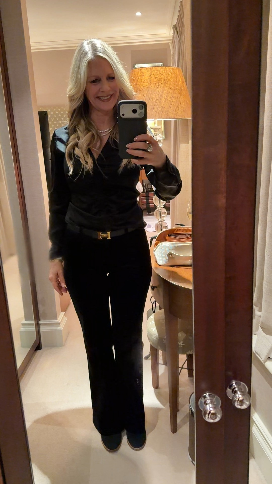 All dressed up for dinner in London. 

Red Carpet of Life, LTK over 50

#LTKootd #LTKdayinmylife #LTKTravel