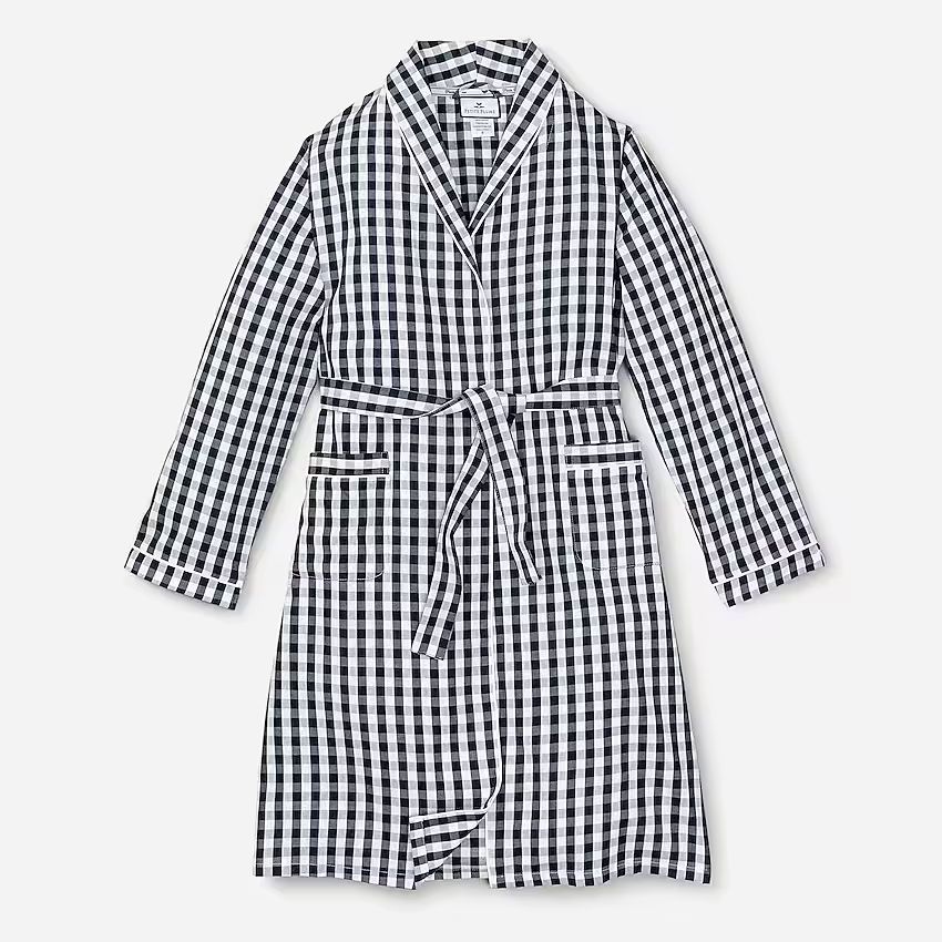 Petite Plume™ women's gingham robe | J.Crew US