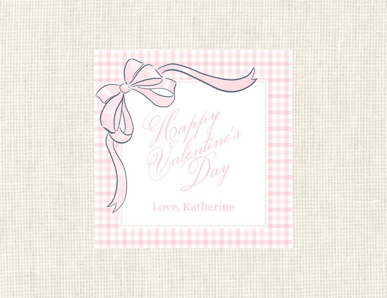 Valentine Class Tags or Stickers Watercolor Printed / Set of - Etsy | Etsy (US)