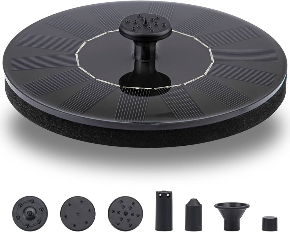 LAWOHO Solar Fountain Pump 1.5W Upgraded Submersible Solar Water Fountain Panel Kit for Bird Bath... | Amazon (CA)