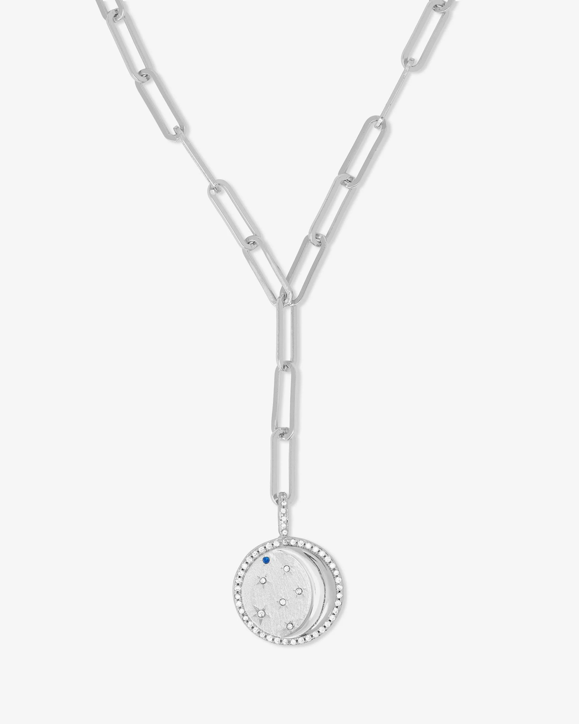 You're a Star Lariat - Silver|Blue Sapphire|White Diamondettes | Melinda Maria Jewelry