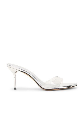 Paris Texas Lidia 70 Mule in Metallic Silver | FWRD 