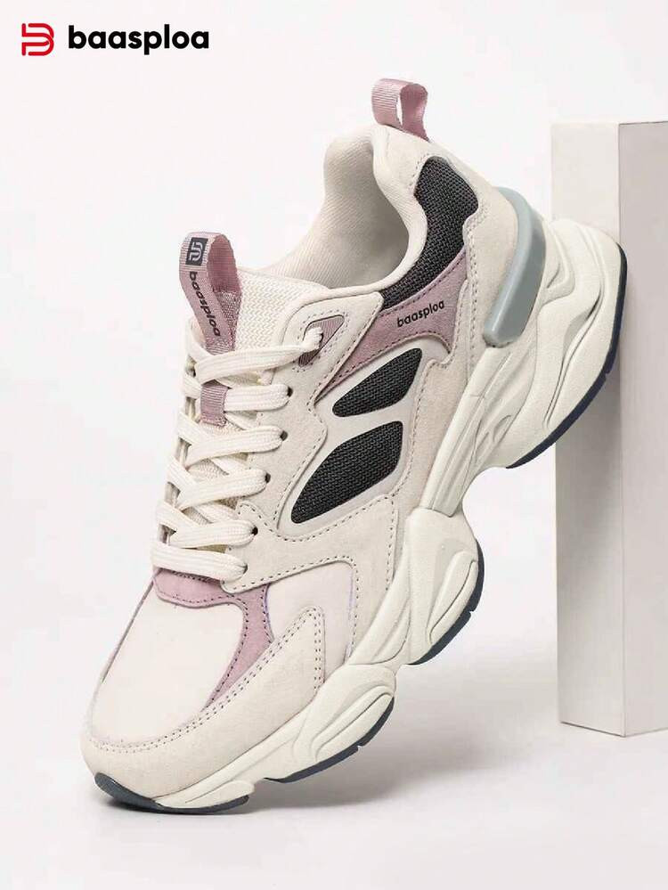 baasploa 2025 New Women Casual Sports Shoes, Women's Fashionable Beige Casual Sports Shoes, Light... | SHEIN