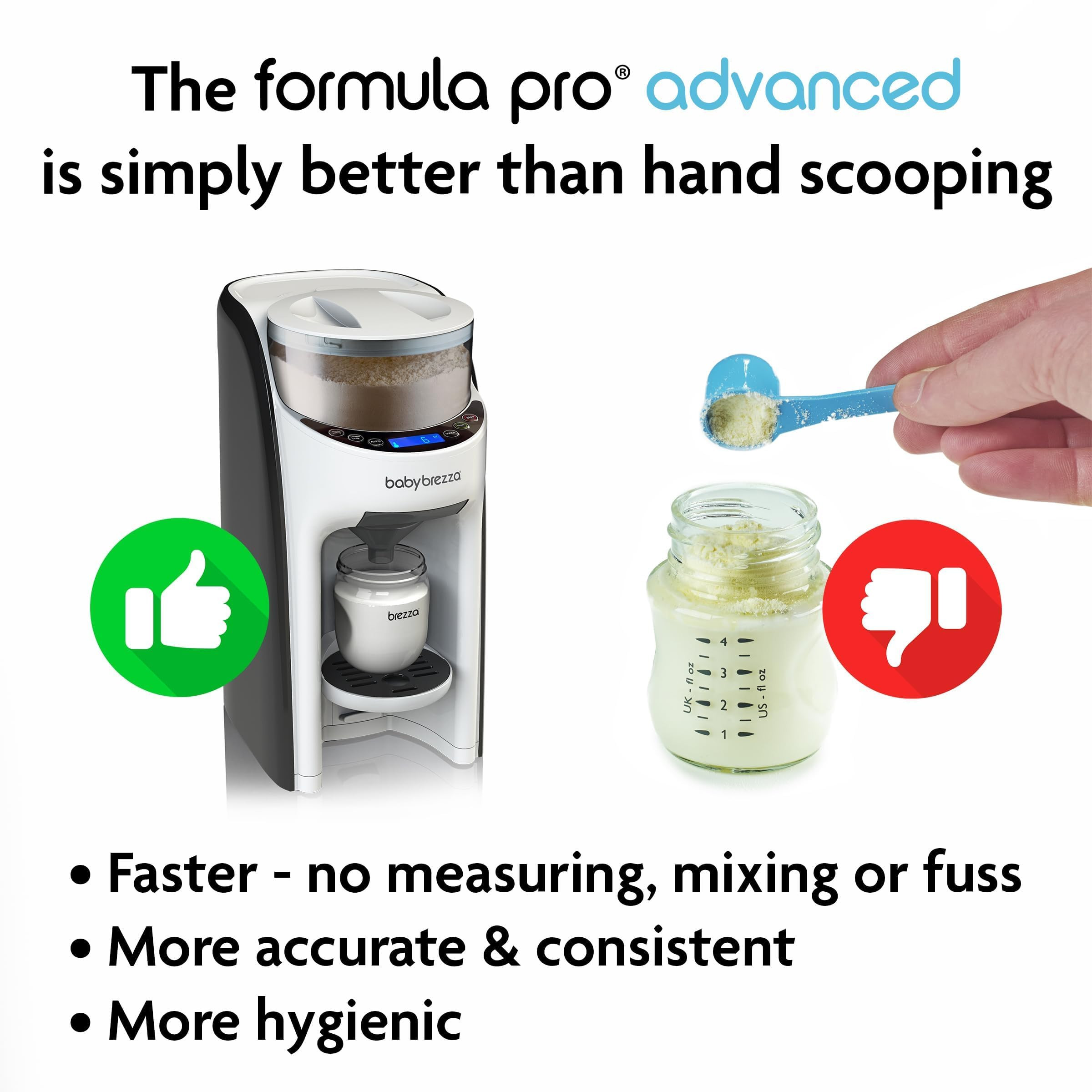 Baby Brezza New and Improved Formula Pro Advanced Formula Dispenser Machine - Automatically Mix a... | Amazon (US)