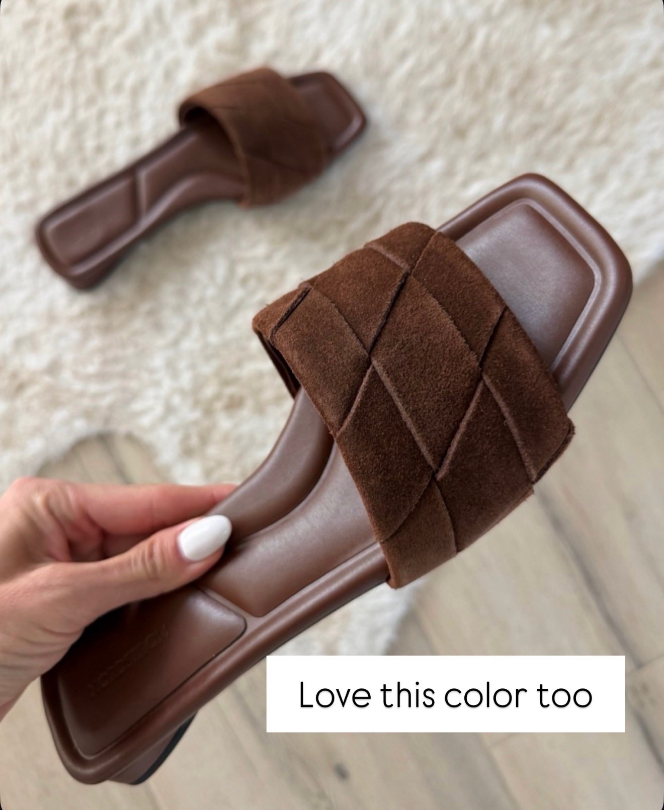 this brown is everything 🤎 such a rich neutral and goes with literally everything

the woven strap detail makes them feel so elevated but they’re still super easy for everyday

brown sandals, woven slides, neutral shoes, summer slides, everyday outfit, elevated basics, annabrstyle

#LTKOver40 #LTKSeasonal #LTKootd