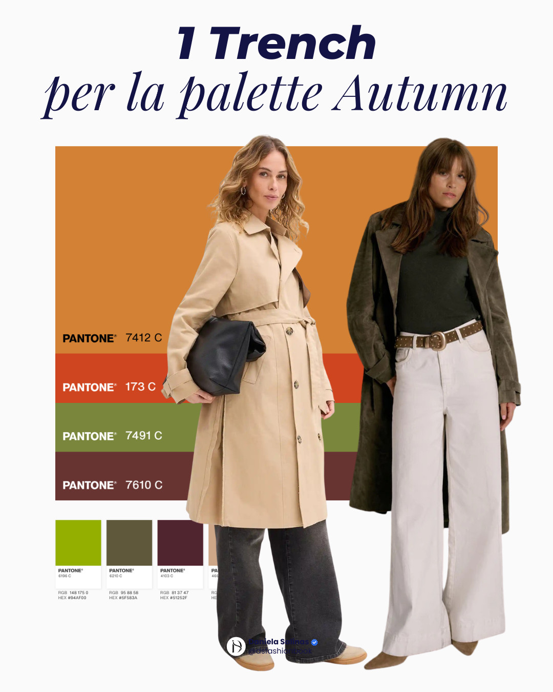 Il trench è il capo essenziale per le stagioni di transizione: leggero, versatile e facile da abbinare.
Qui trovi i colori migliori in base alla tua palette di Armocromia — Summer, Winter, Autumn, Spring — così scegli il modello più valorizzante senza errori (e riduci le spese evitando acquisti sbagliati).

🌊 Summer: toni freddi e polverosi
❄️ Winter: contrasti freddi e brillanti
🍂 Autumn: nuance calde e profonde
🌸 Spring: colori caldi e luminosi

Salva il post per il tuo shopping e scopri quale trench funziona meglio per te. 

 #LTKitalia #LTKeurope #LTKspring