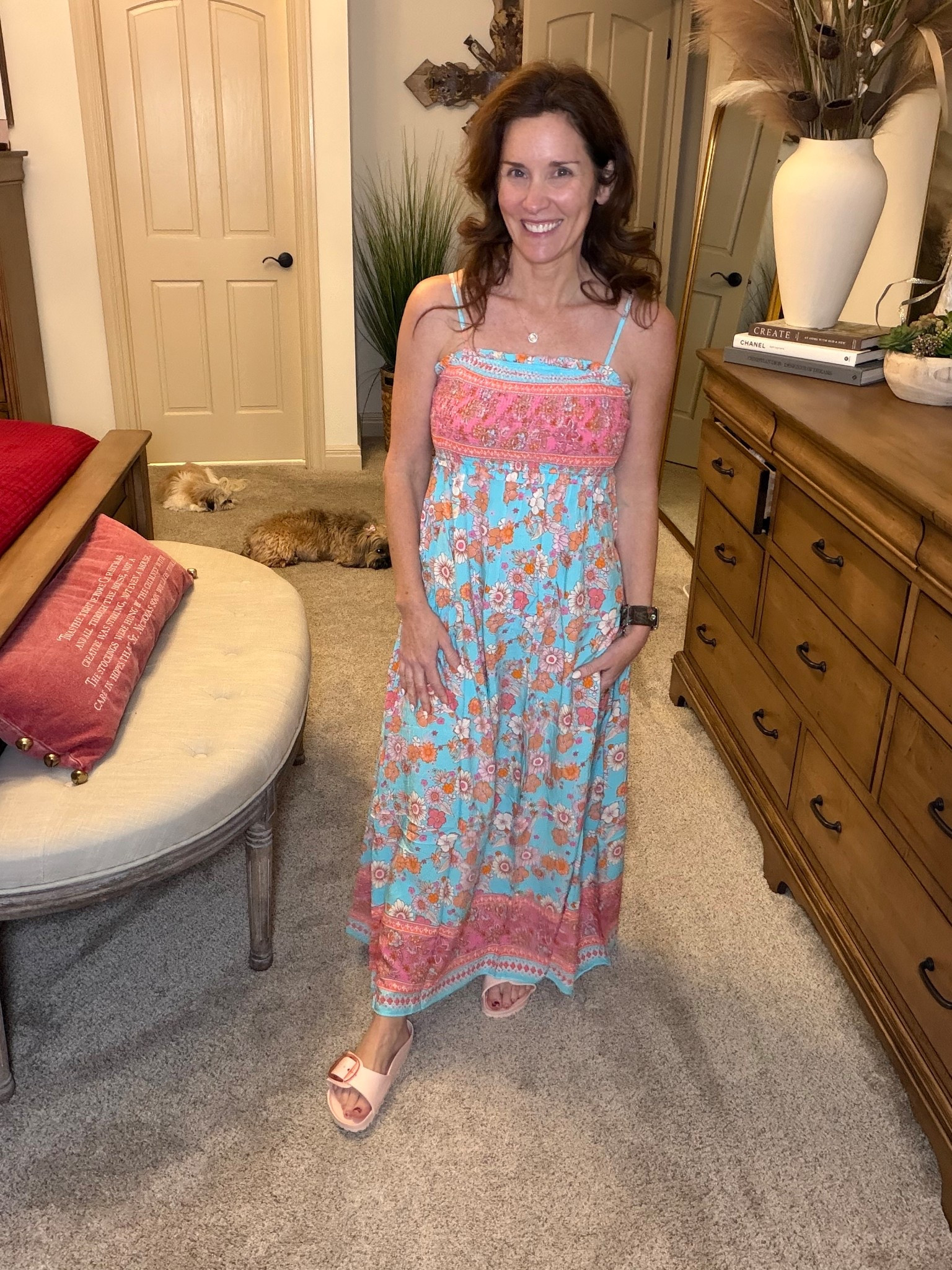 Such a great maxi dress from Cupshe
Perfect for resort travel wearing a size small

#LTKTravel #LTKPetite #LTKFindsUnder50