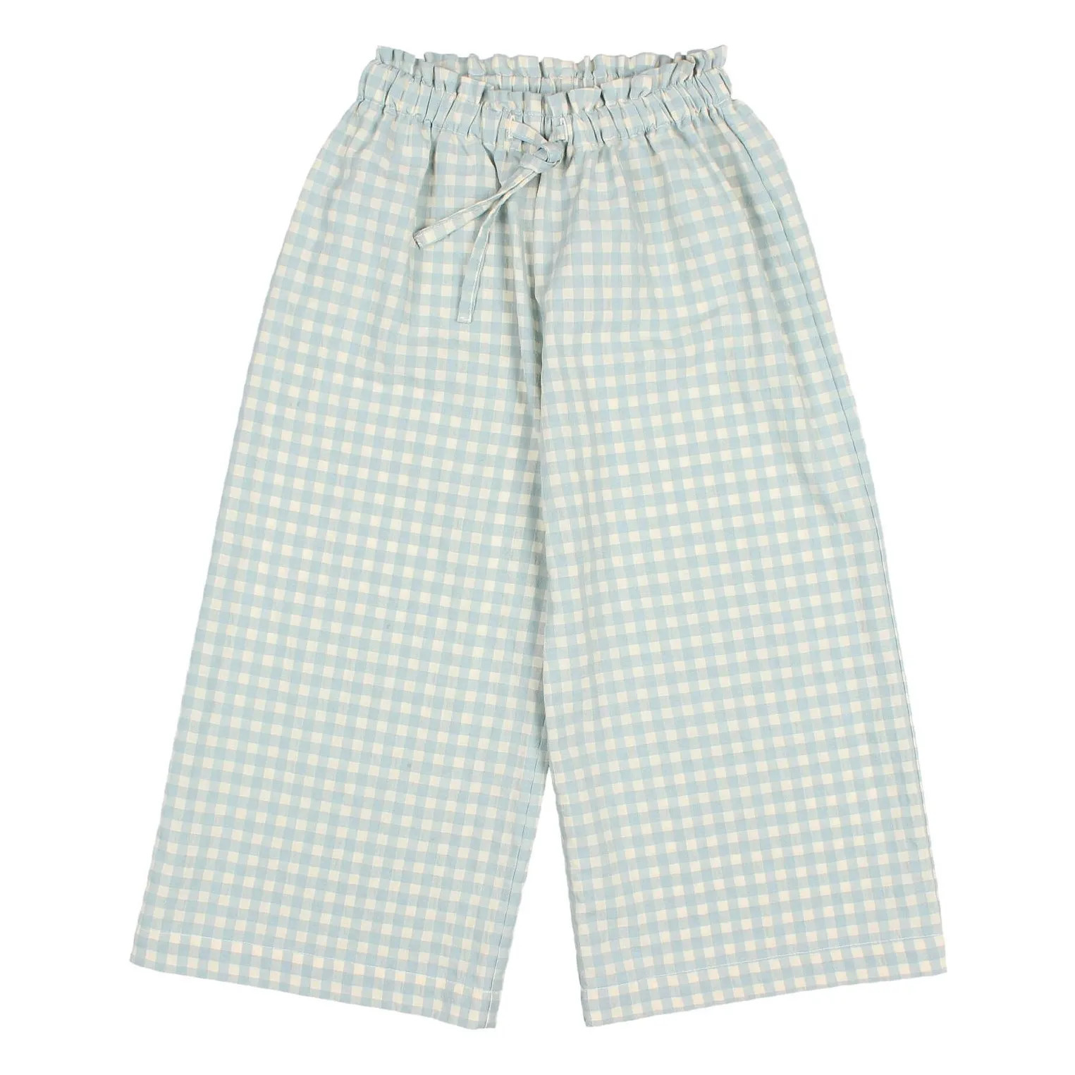 Pantalon Vichy Seersucker | Aqua | Smallable