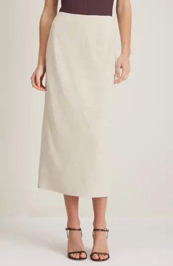 Nordstrom Suede Midi Skirt in Beige Oatmeal at Nordstrom Rack, Size Xx-Small | Nordstrom Rack