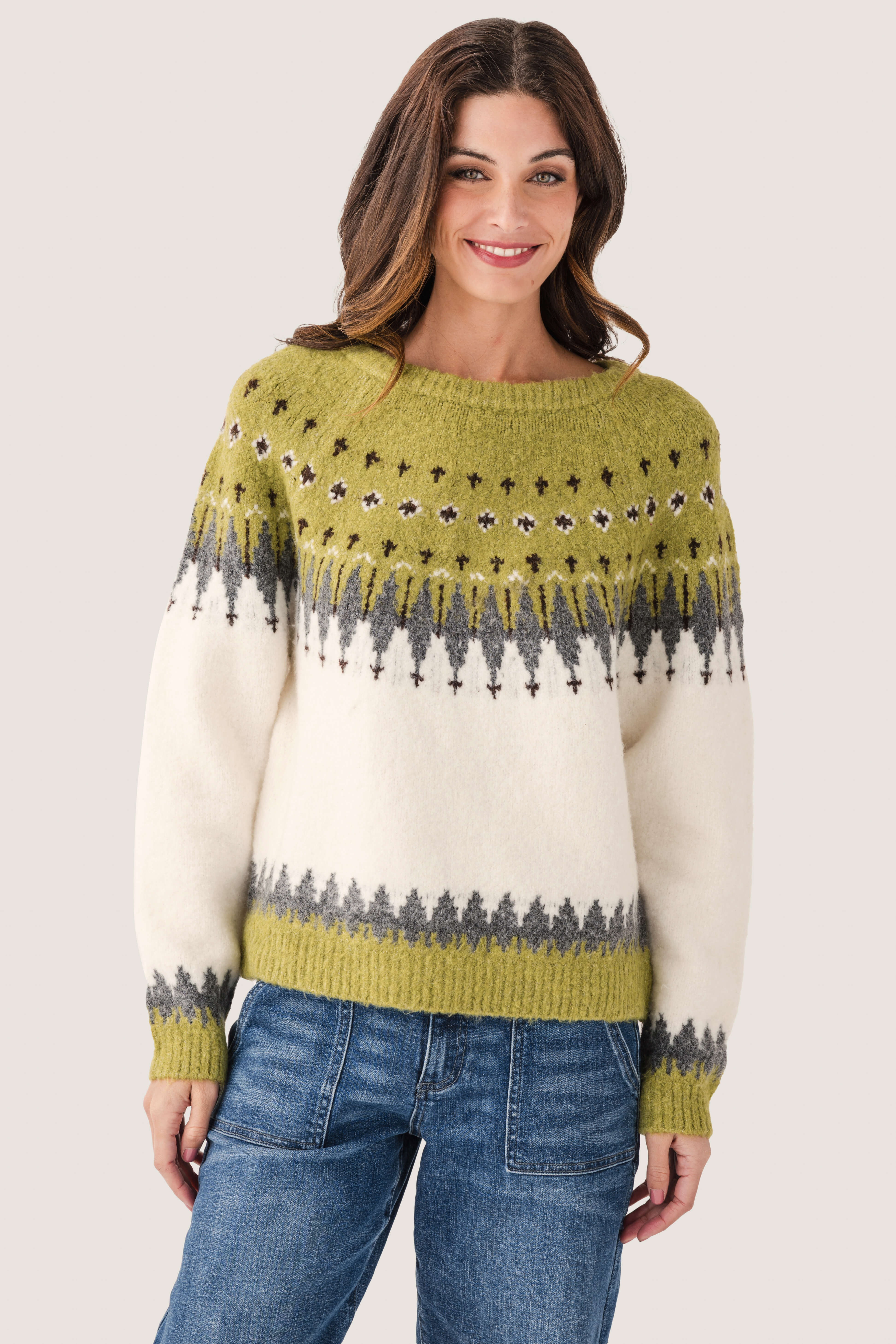Raisonnel Cozy Fair Isle Sweater | Social Threads