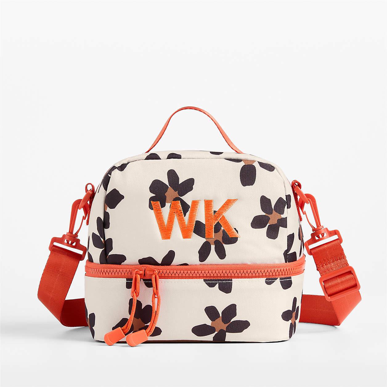 Wild Blooms Dual Compartment Soft Insulated Kids Lunch Box + Reviews | Crate & Kids | Crate & Barrel