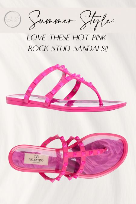 Valentino designer sandals.  These are jellies so can be worn to the pool or beach! 

#LTKSwim #LTKWorkwear #LTKShoeCrush
