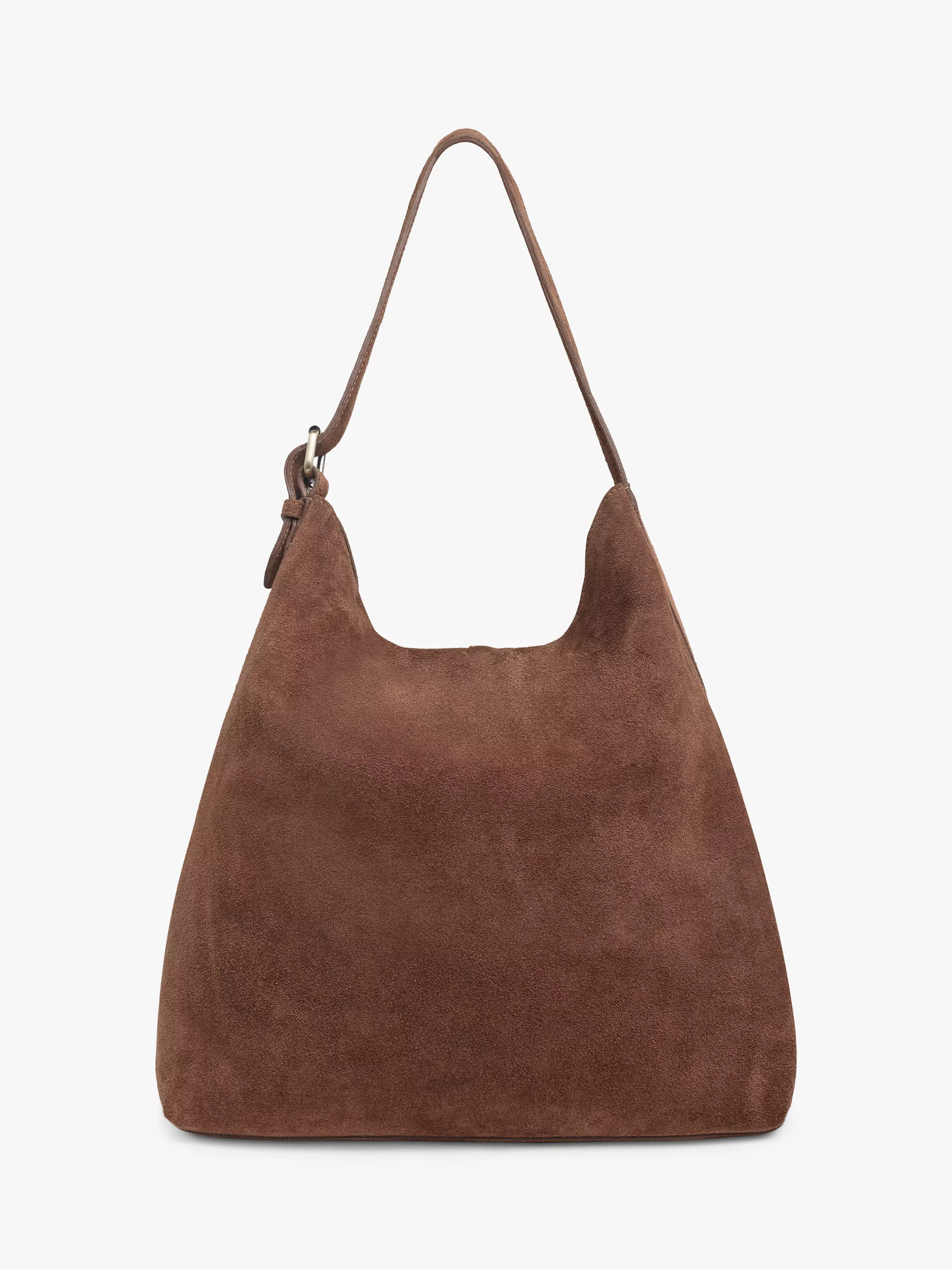 Celtic & Co. Slouchy Suede Shoulder Bag, Cognac | John Lewis (UK)
