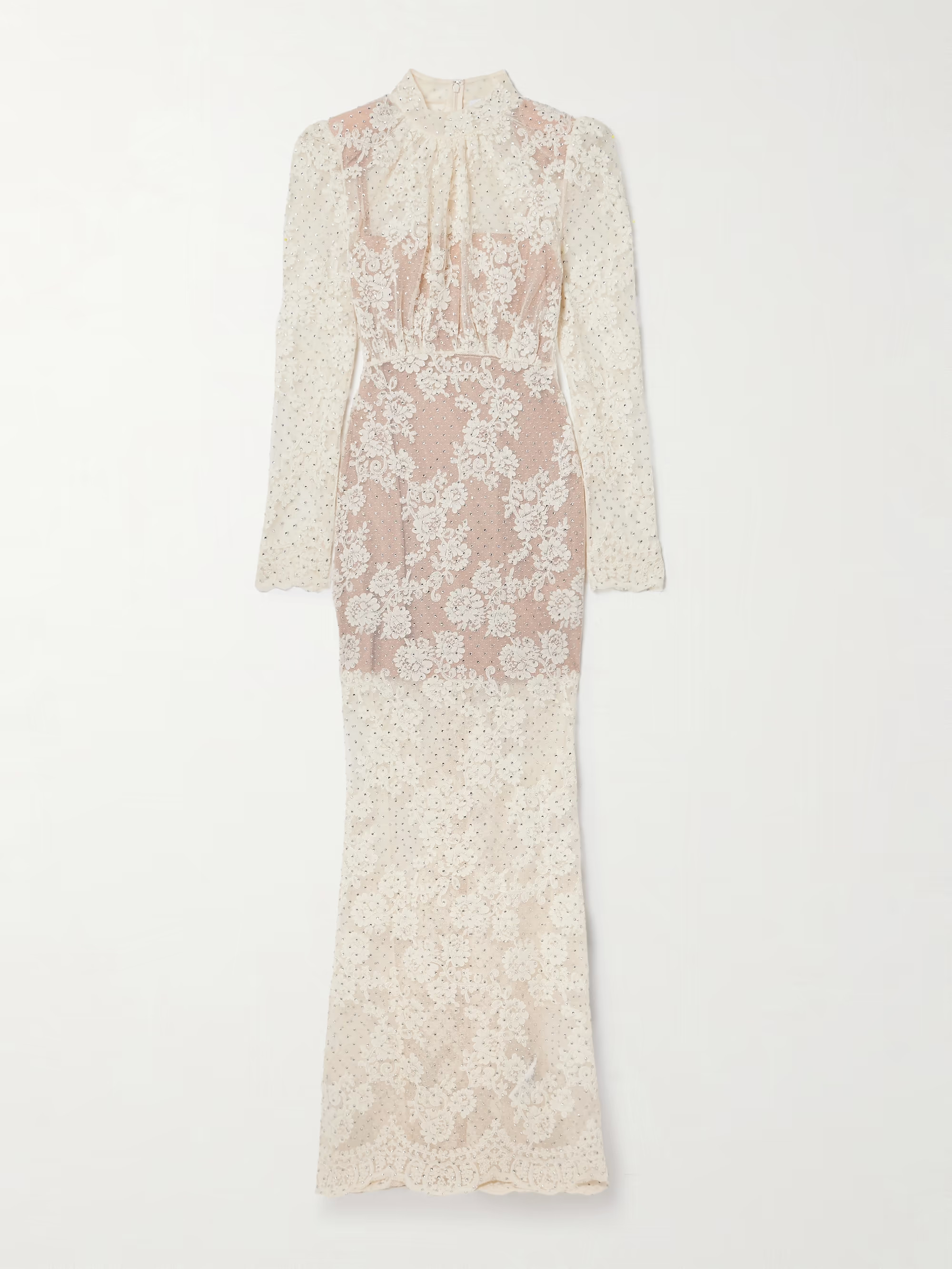 Crystal-embellished corded lace maxi dress | NET-A-PORTER (US)