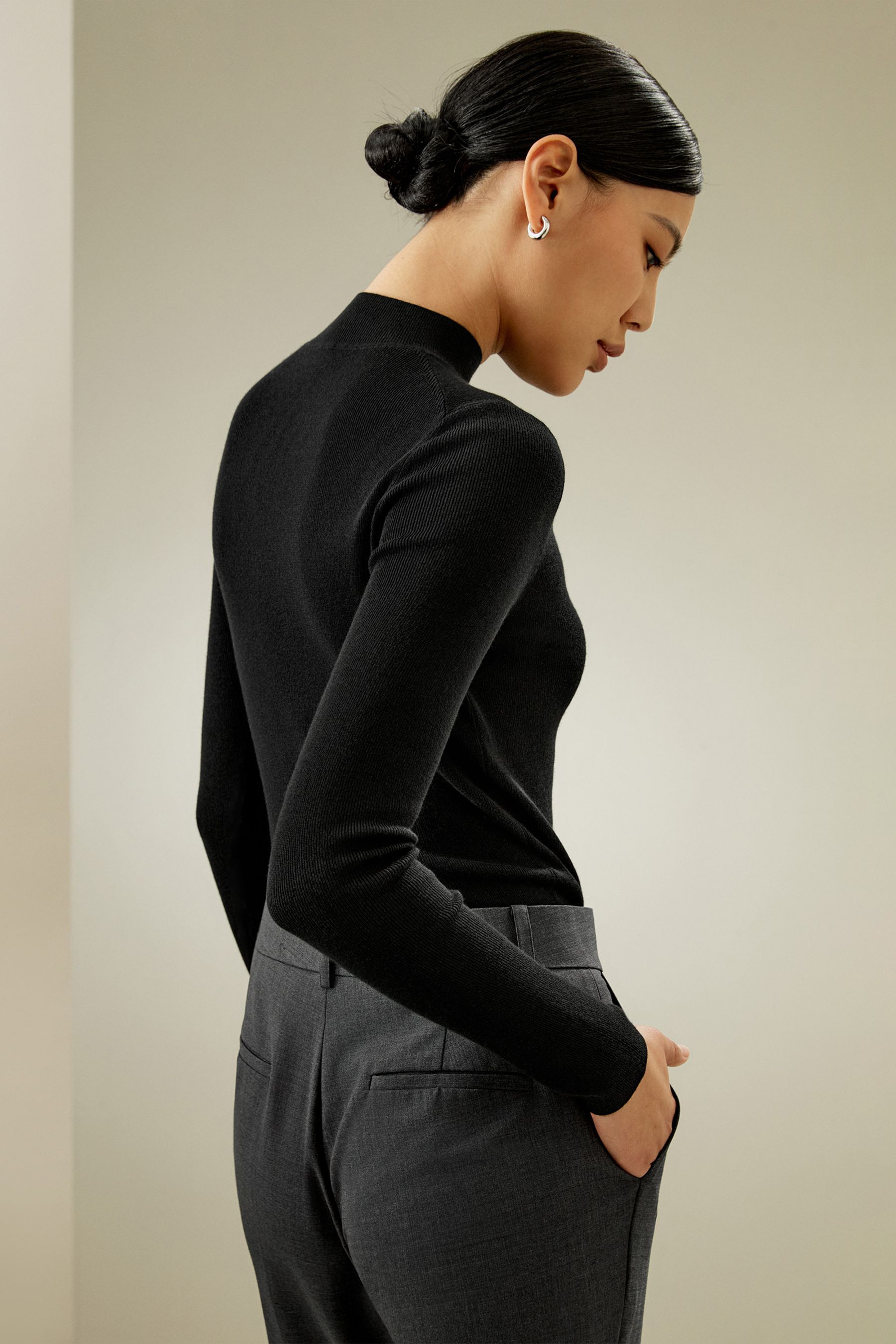 Essential Cashmere Blend Top | LILYSILK