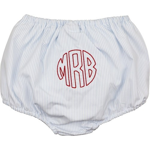 Blue Mini Stripe Swim Bloomer - Shipping Mid-June | Cecil and Lou