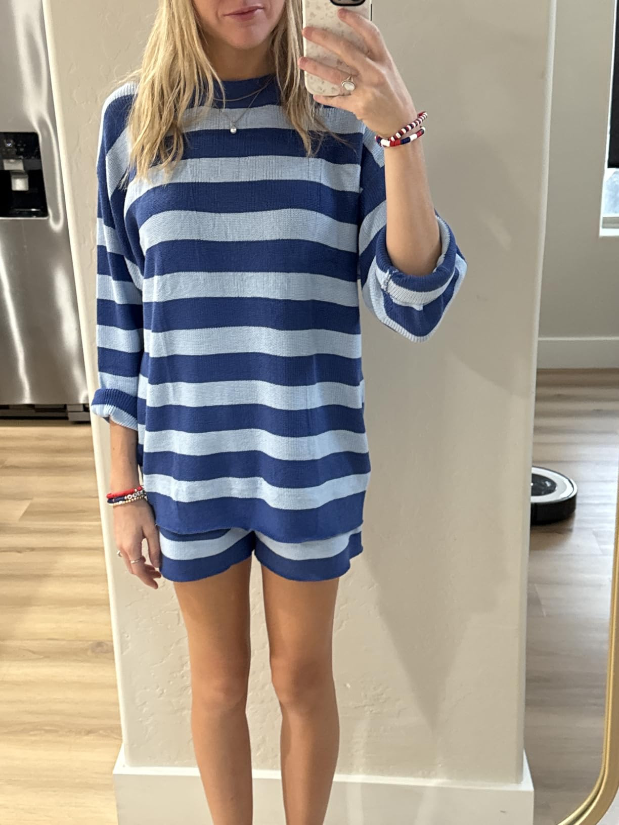 Panadila Womens Striped Sweater Set Oversized Lounge Sets Matching Pajamas Long Sleeve Sweater To... | Amazon (US)