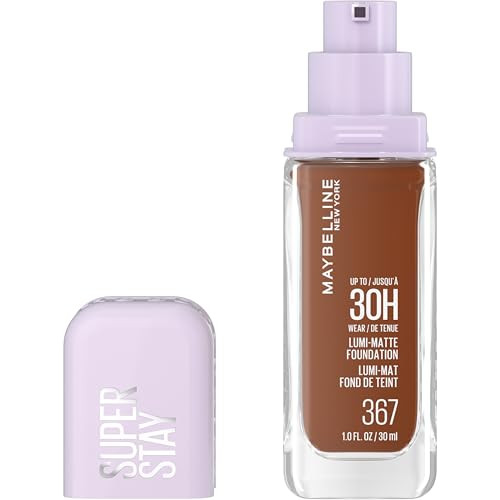 Maybelline Super Stay Lumi-Matte Foundation, Lightweight and Buildable Full Coverage Foundation Makeup For Up To 30HR Wear, 367, 1 Count | Amazon (US)