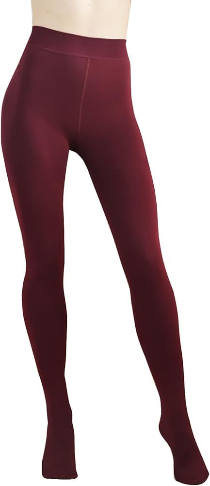 G&Y Fleece Lined Tights for Women -200D Therma Leggings Opaque Warm Winter Pantyhose | Amazon (US)