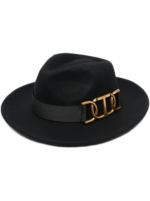 TWINSET clasp-detail Fedora Hat - Farfetch | Farfetch Global