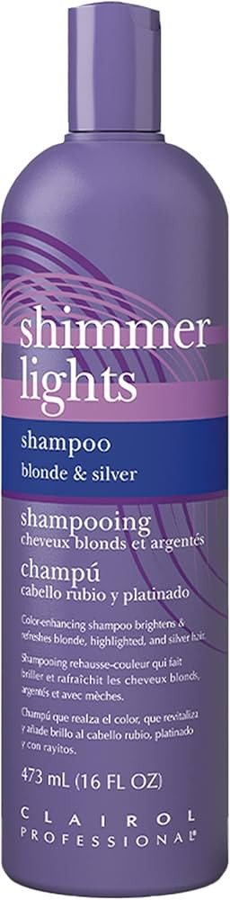 Clairol Professional Shimmer Lights Purple Shampoo & Conditioner | Neutralizes Brass & Yellow Ton... | Amazon (US)