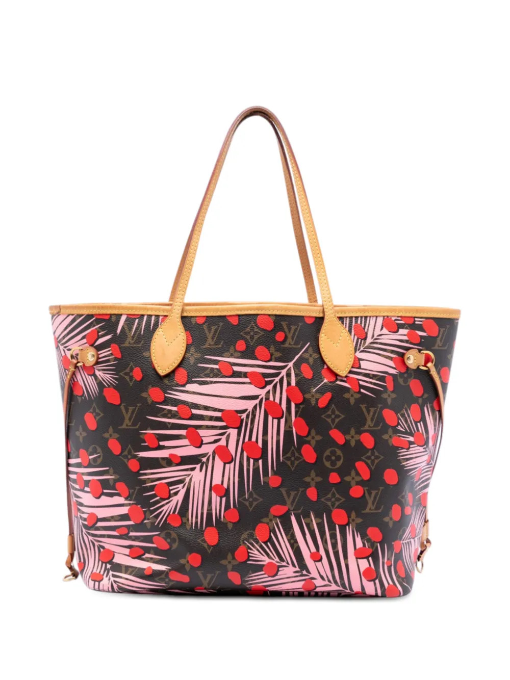 Louis Vuitton Pre-Owned 2016 Monogram Jungle Dots Neverfull MM tote bag - Brown | Farfetch Global