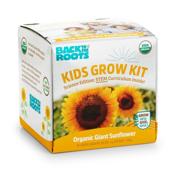 Back to the Roots Organic Kids' Science Grow Kit - Sunflower | Target