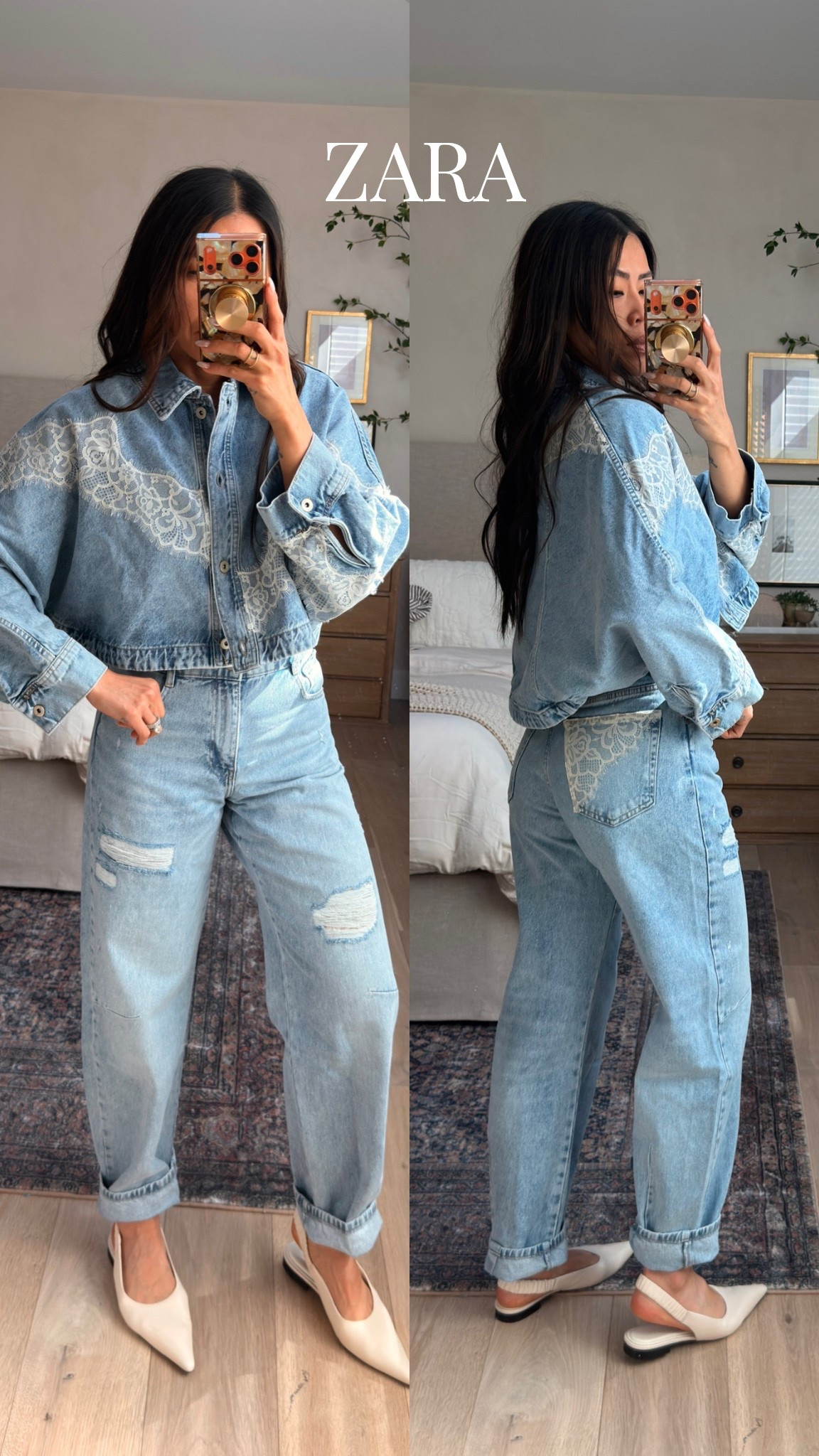 Denim jacket - M/L
denim - 28/6, I’m 5’8”

