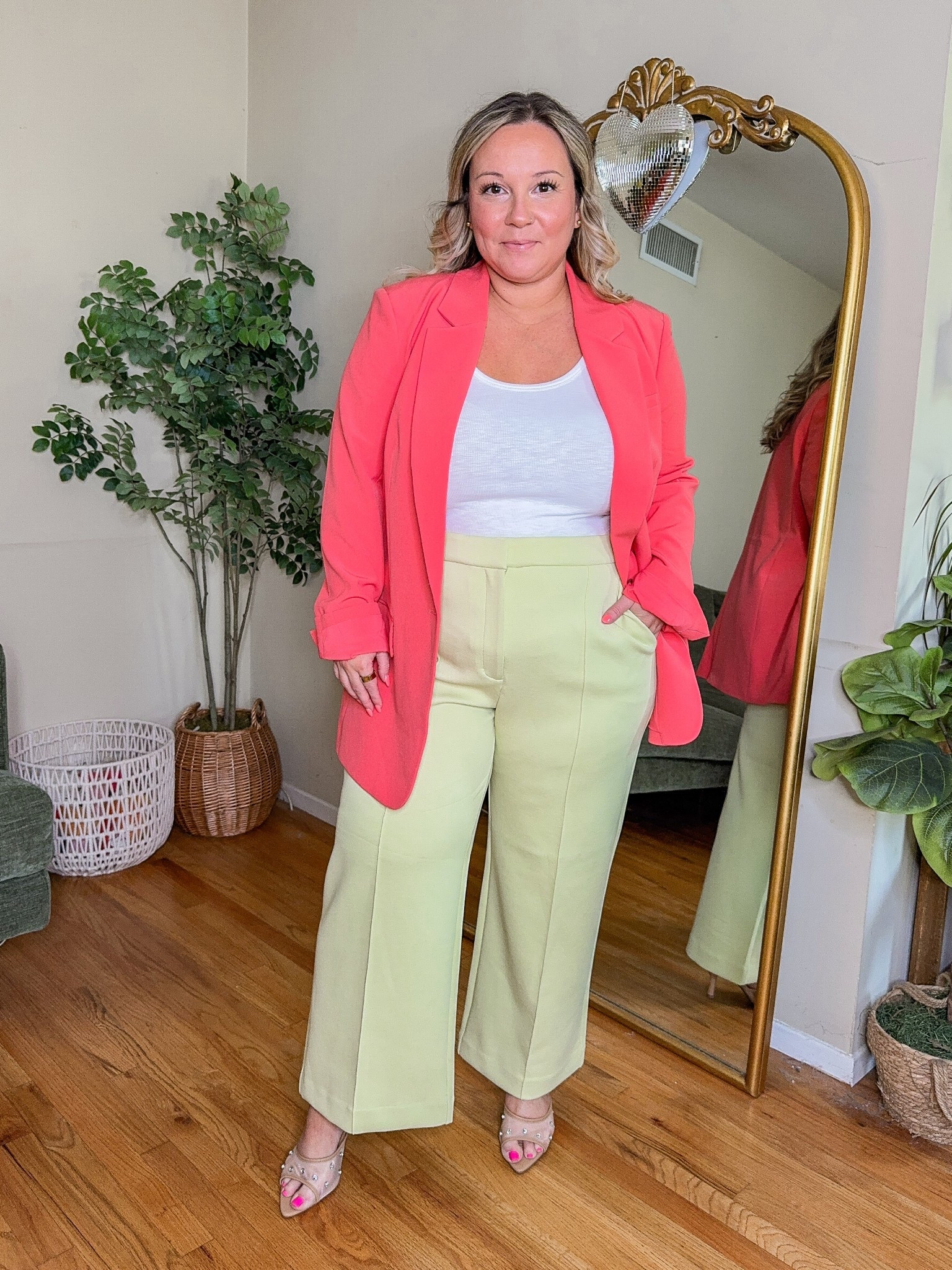 LTK Spring sale at Express! Code LTKEXPRESS for 25% off through 3/18!
Blazer size LARGE 
Trousers size 14 SHORT 
Tank top size LARGE 
Heels size up half size they run small 

#LTKSpringSale #LTKWorkwear #LTKMidsize