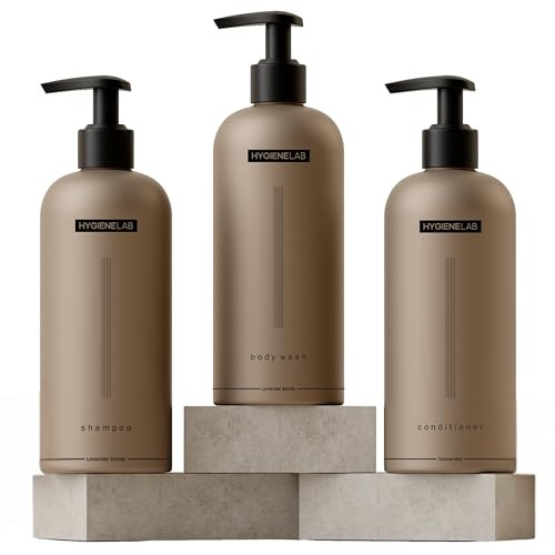 HygieneLab Men's Ultimate Shower Trio – EWG Verified Body Wash + Shampoo + Conditioner (All are... | Amazon (US)