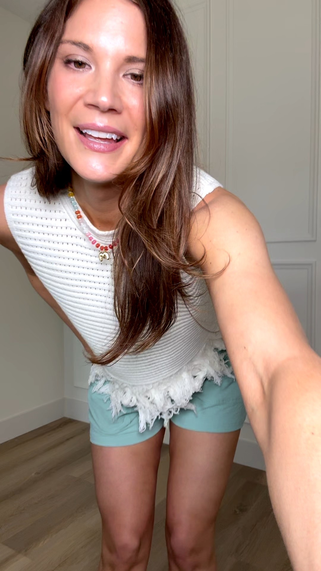 This top is such a standout piece for spring. The textured knit gives it a really elevated feel, and the fringe detail adds the cutest touch. It pairs so well with these relaxed shorts for an easy, styled look.

White top, Textured knit, Fringe detail, Spring outfits, Summer outfits, Casual outfits, Elevated basics, Vacation style, Easy outfits, Stang and Co

#LTKSeasonal #LTKTall #LTKmomlife