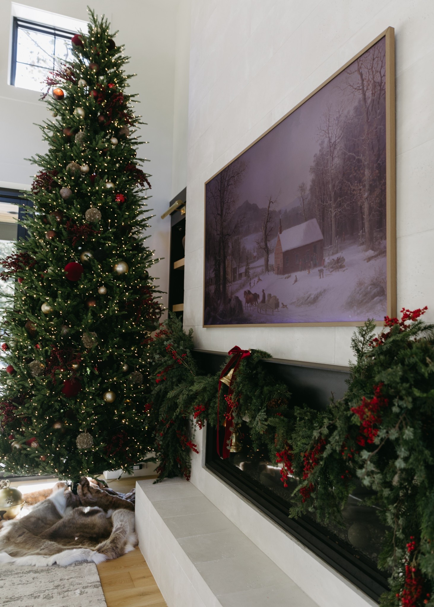 The faux berry garland is stunning! We have a metal mantel so I was able to use magnetic hooks to hang the garland. I used 4 strands to create this look. Christmas decor linked below. 

#LTKSeasonal #LTKHoliday #LTKHome