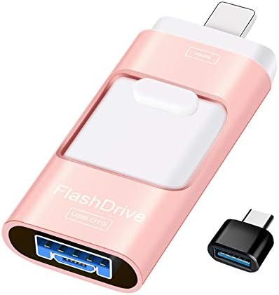 Sunany Flash Drive 128GB, USB Memory Stick External Storage Thumb Drive Compatible with iPhone, i... | Amazon (US)