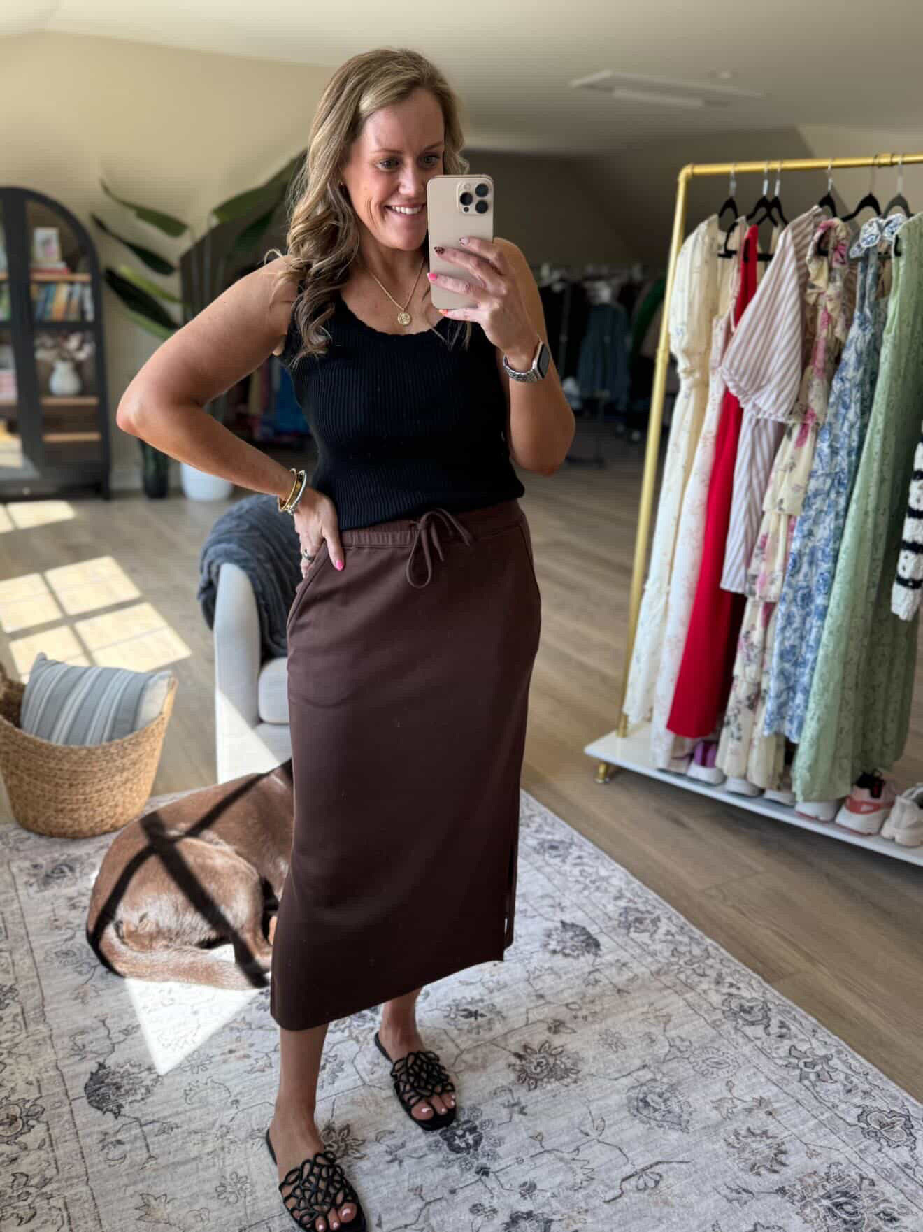 Brown midi skirt

Amazon fashion summer outfit tank top platform sandals

#LTKootd #LTKgrwm #LTKmomlife