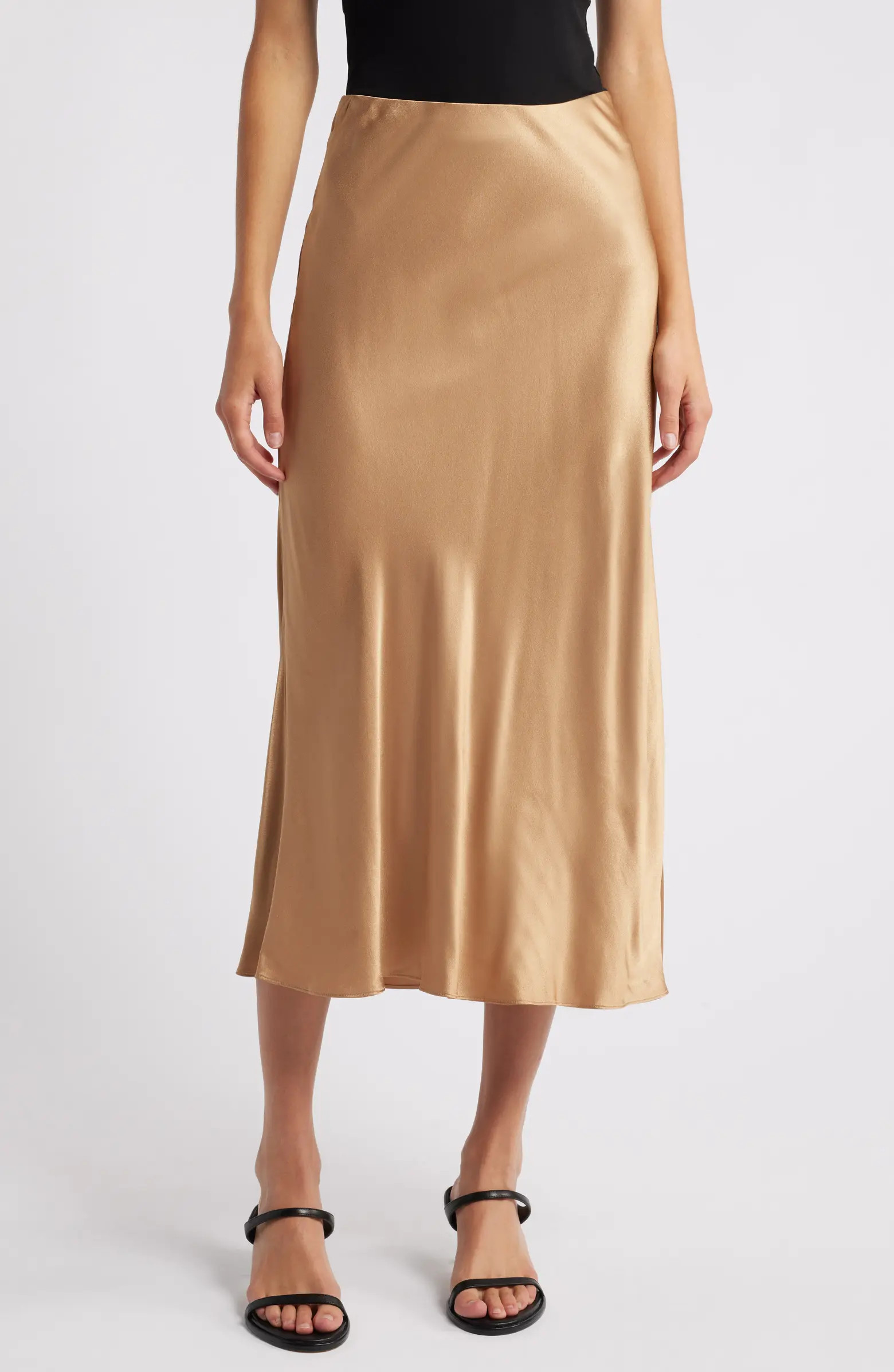 Rails Anya Satin Midi Skirt | Nordstrom | Nordstrom