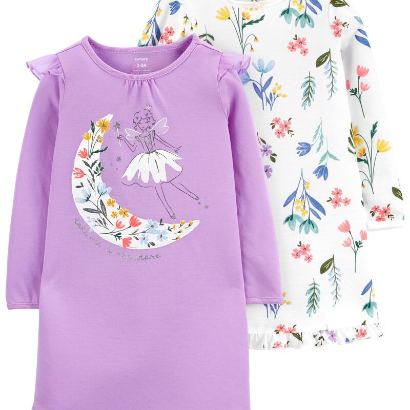2-Pack Floral Fairy Nightgowns | Carter's