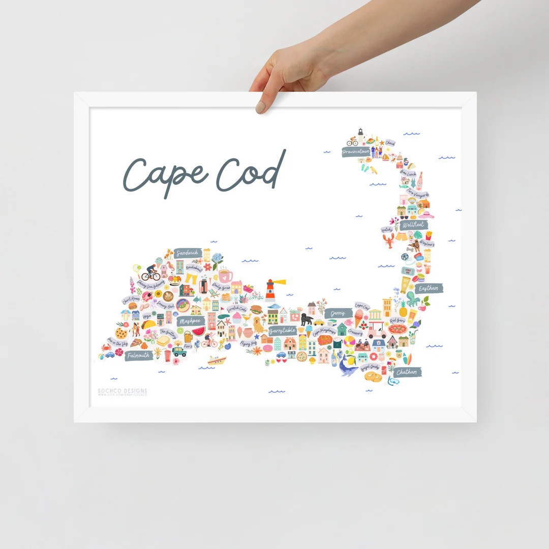 Framed Cape Cod Print - Etsy | Etsy (US)