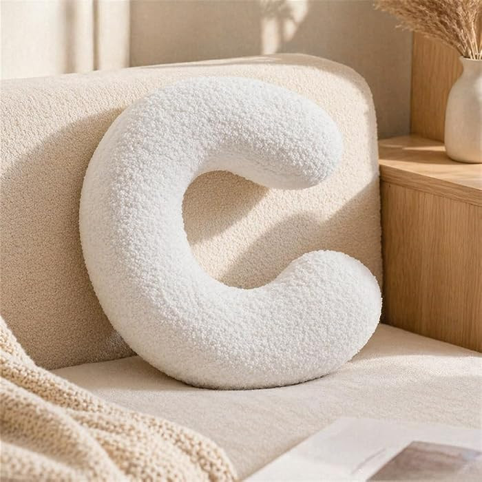 Letter Plush Pillow, Letter Hugging Throw Pillows, Decorative Initial Letter Shaped Throw Pillows... | Amazon (US)