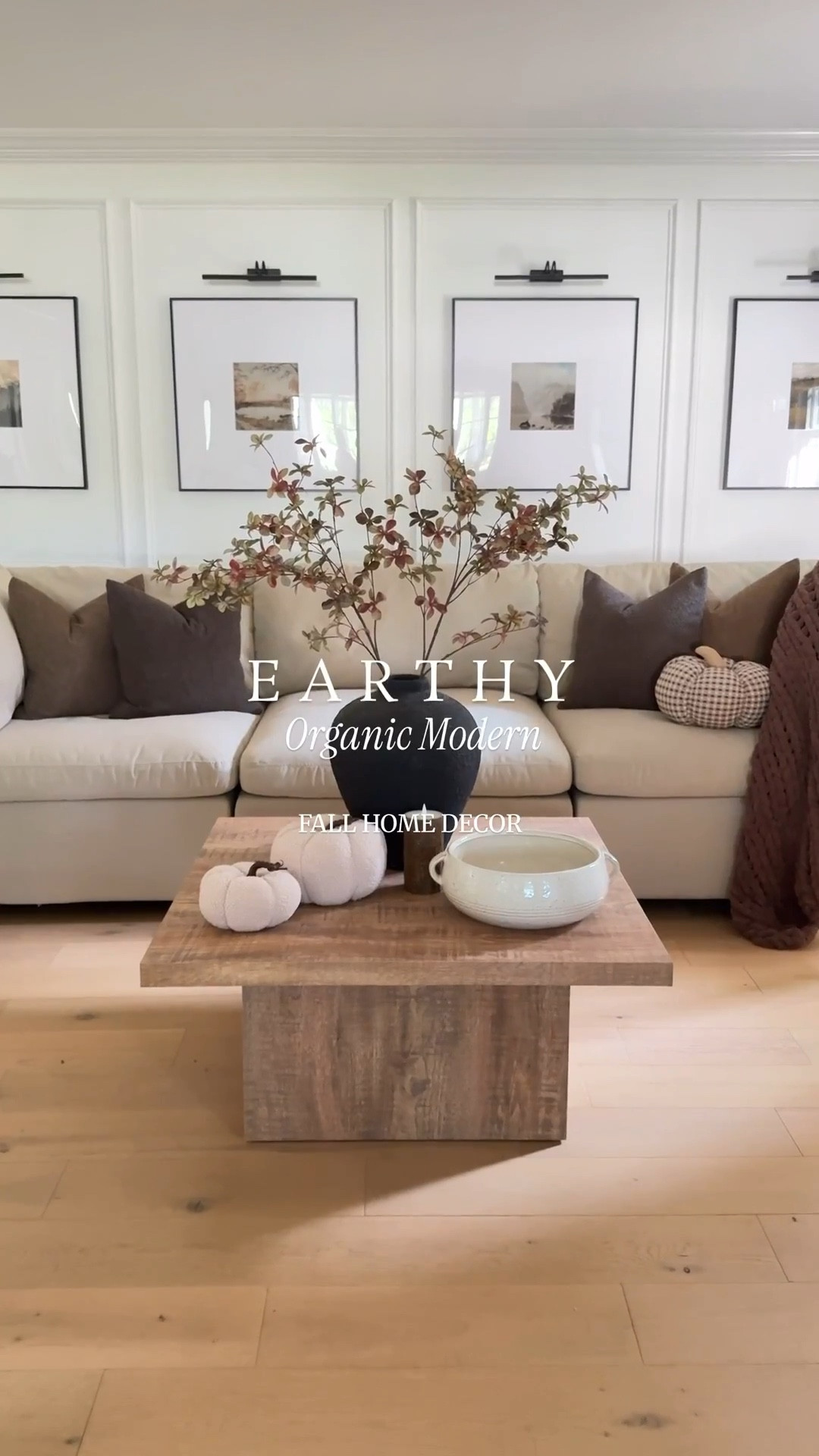 Earthy, organic modern fall home decor 🤎🤎🤎

throw pillows: shown in brown & dark coffee 20" with 22” inserts.

organic modern | earthy | neutral | living room | sofa | pillows | branches | vase | pumpkin decor | amazon | target | gallery frame | wall art | coffee table

#LTKSaleAlert #LTKStyleTip #LTKHome