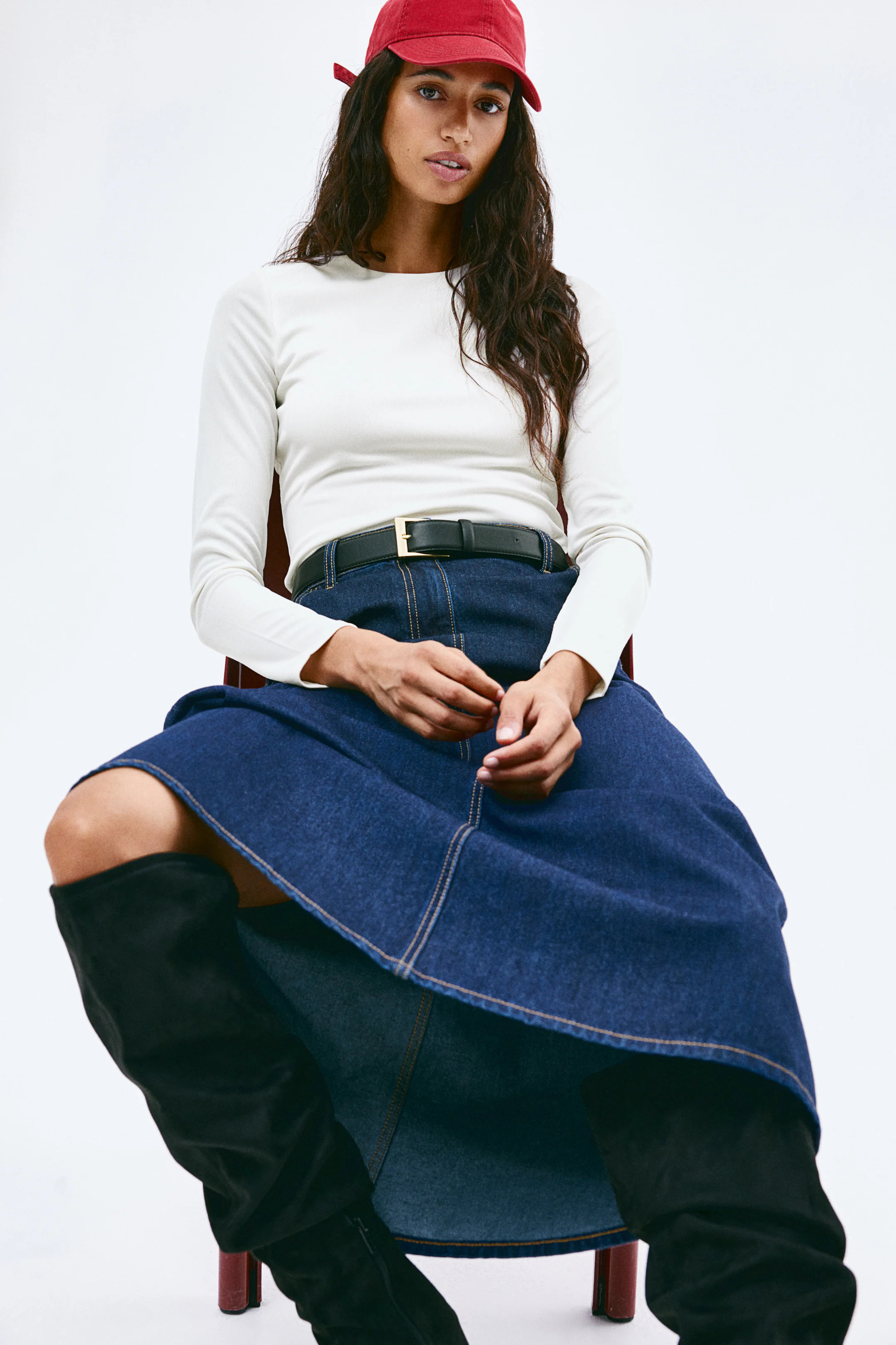 Jersey Top - Round Neck - Long sleeve - Brown - Ladies | H&M CA | H&M (US + CA)