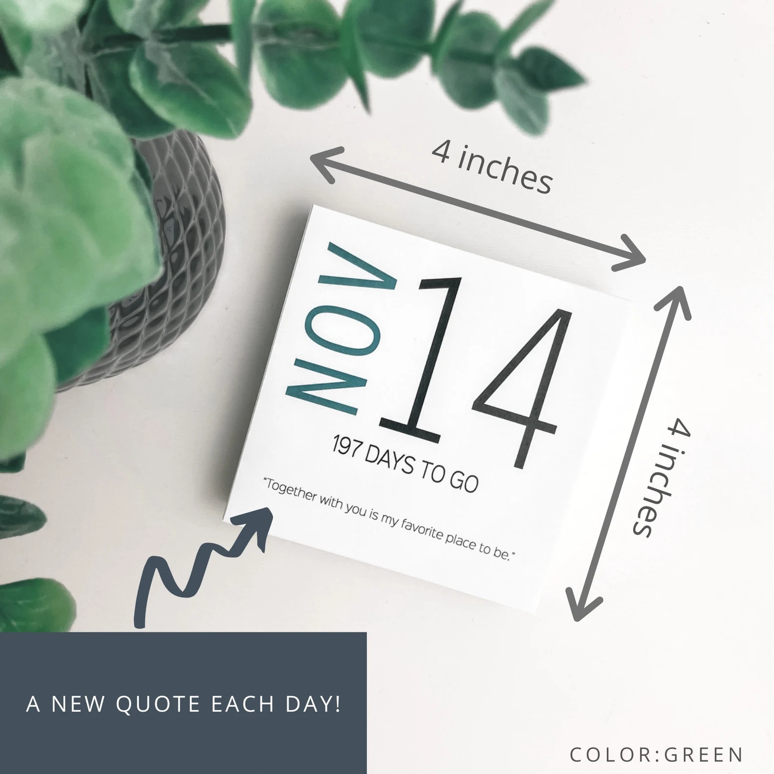 Wedding Countdown Customized Calendar Engagement Gifts - Etsy | Etsy (US)